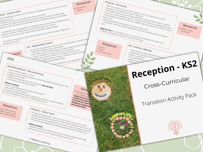 Transition Outdoor Activity Pack - EYFS, KS1 and KS2 - Cross-curricular