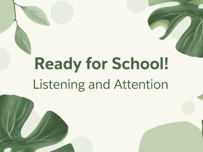 School Readiness: Listening & Attention Activities (EYFS / Pre-Reception)