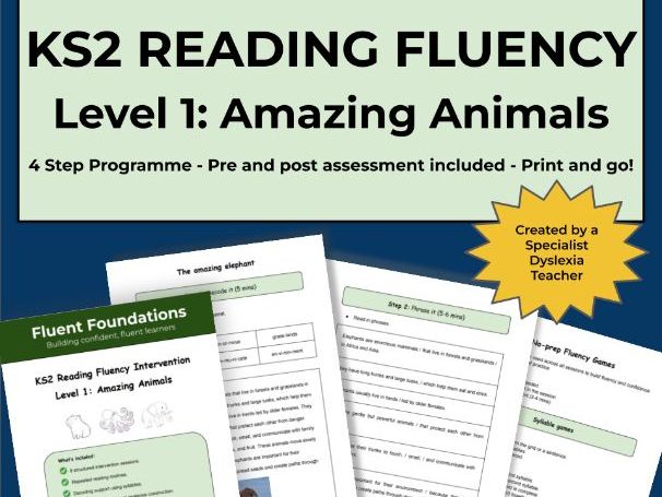 KS2 Reading Fluency: Amazing Animals
