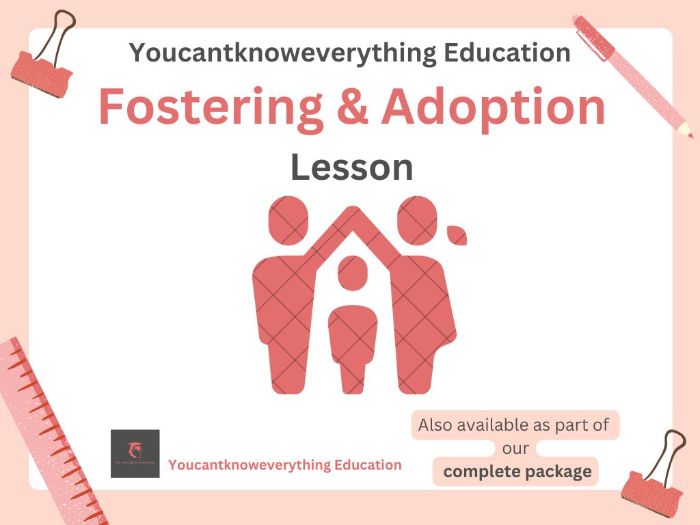 Fostering & Adoption PSHE Lesson