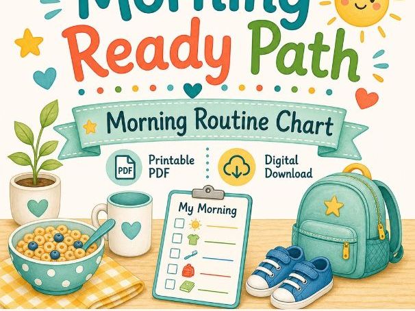 Morning Ready Path | Morning Routine Chart | Printable PDF | Digital Download
