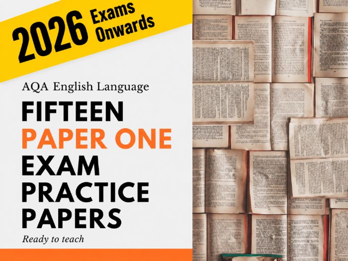AQA English Language Paper 1 2026+ - 15 Practice Papers