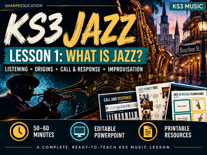 KS3 Jazz Lesson 1 | What Is Jazz? Listening, Call & Response & Improvisation