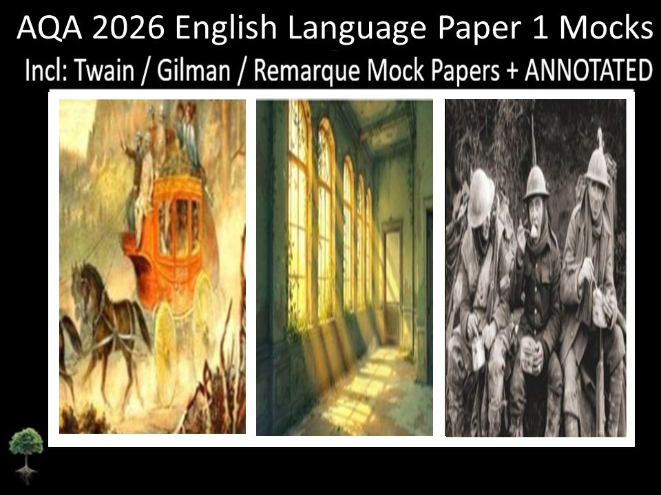 Three AQA 2026 English Language Paper 1 Mocks | ANNOTATED