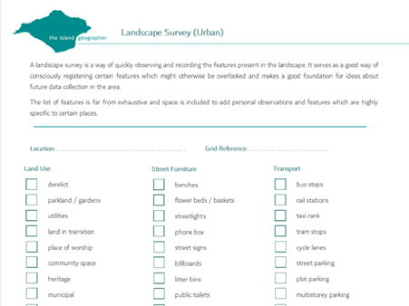 Landscape survey (Urban)