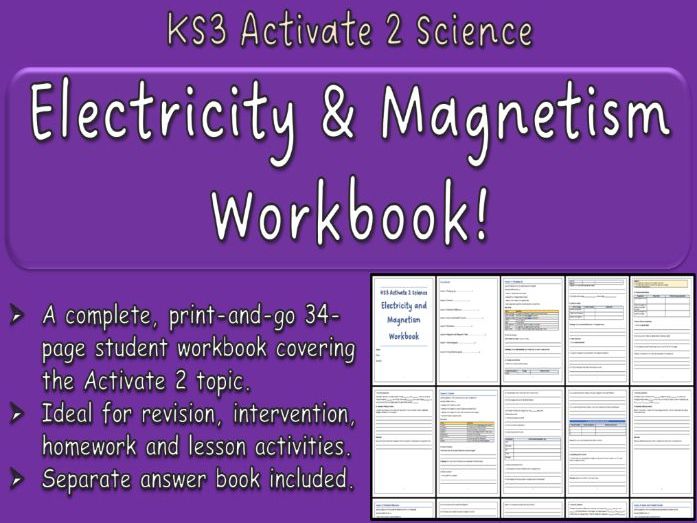 Electricity & Magnetism Workbook KS3 Activate 2 Science