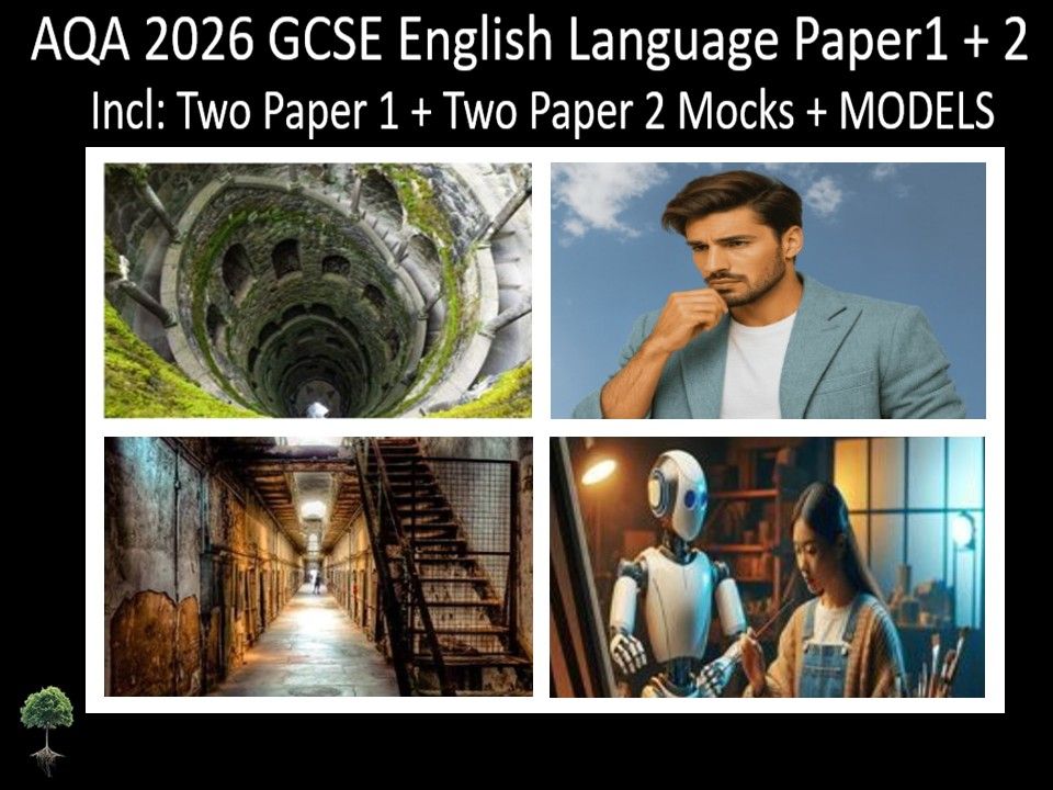 Four AQA 2026 GCSE English Language Paper 1 + 2 Mocks | Models