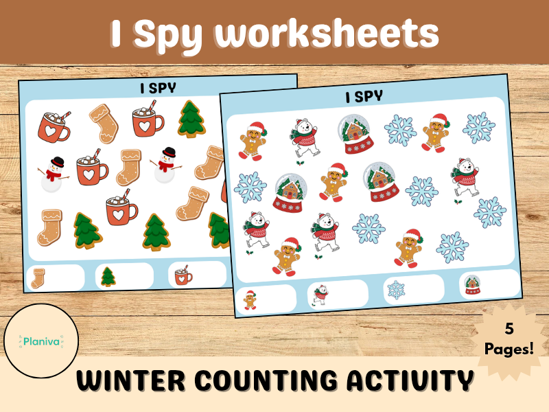 I Spy Winter Counting Activity