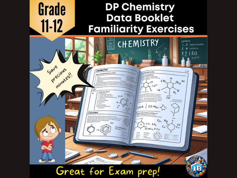 IB DP Chemistry Data Booklet Familiarity Practice Questions 2026