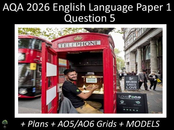 Question 5 - AQA 2026 GCSE English Language Paper 1 | Plans, AO Grids, Models (Job)