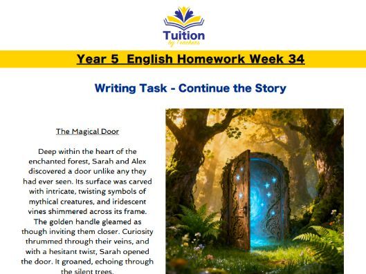 34. Year 5 Creative Writing & Spelling