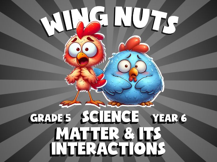 Matter & Its Interactions WING NUTS Science Game | No-Prep Year 6 Review Activity
