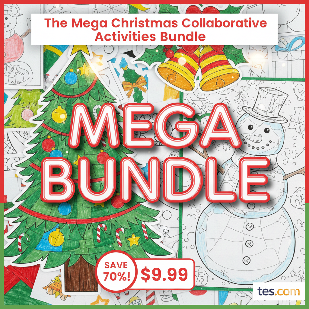 Mega Christmas Collaborative Activities Bundle (save 70%)
