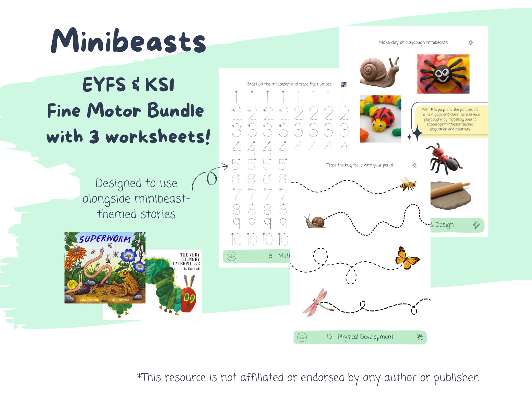 Minibeasts Fine Motor Continuous Provision Pack