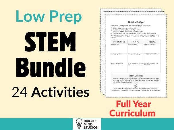 Full‑Year STEM Challenge Curriculum: 24 Core Engineering Activities