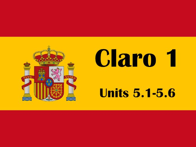 Claro 1 unit 5 - en mi ciudad (10 lessons) [updated July '25]