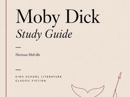 Moby-Dick PowerPoint Study Guide | Plot, Characters, Themes and Activities