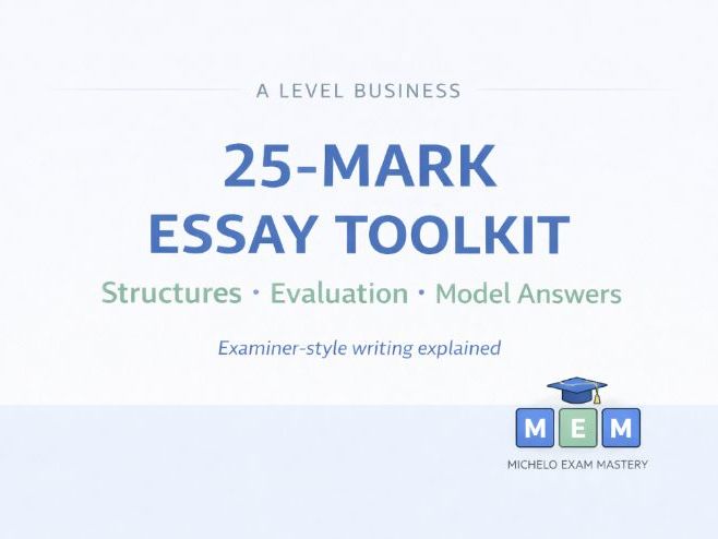 A Level Business 25-Mark Essay Toolkit