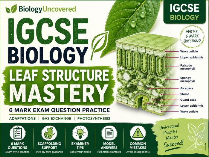 IGCSE Biology Leaf Structure Mastery