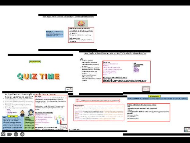 AQA A-level Sociology Theory and methods: Theory - Action theories (Symbolic interactionism)