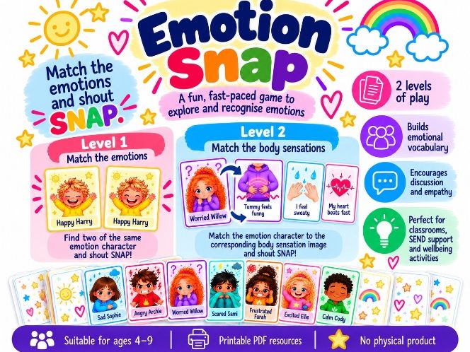 Emotion Snap – Levels 1 & 2 | SEND, SEMH & PSHE