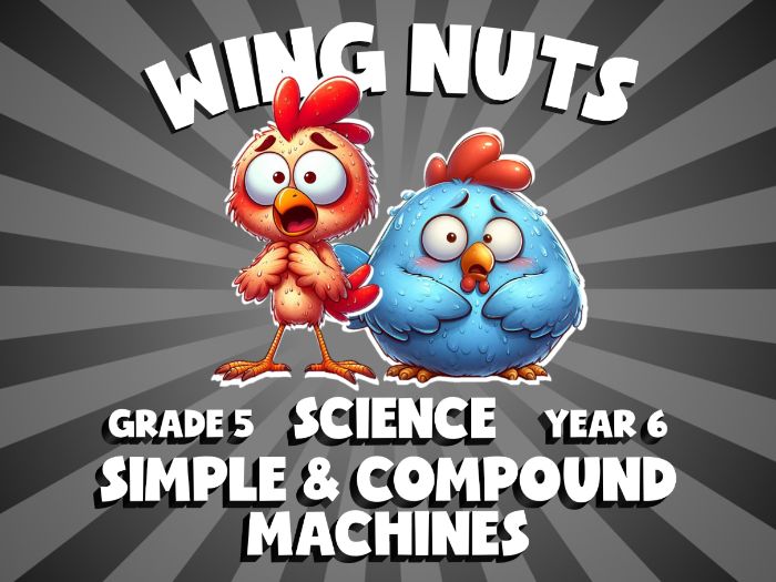 Simple & Compound Machines WING NUTS Science Game | No-Prep Year 6 Review Activity