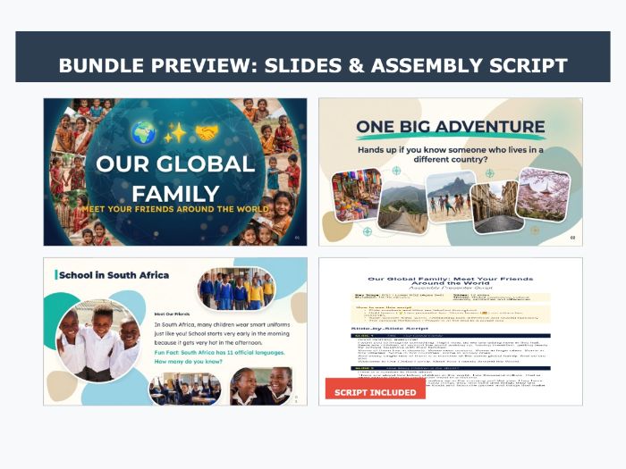 Our Global Family: KS1 & Lower KS2 Assembly & Lesson Bundle