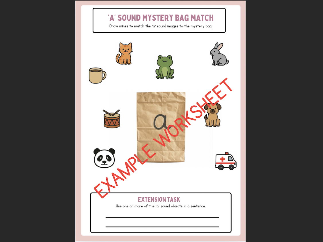 Set 1 Phonics 'a' Sound: Complete Comprehensive Bundle.