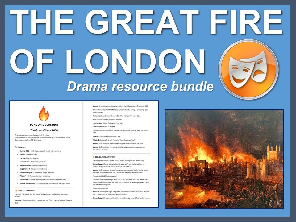 The Great Fire of London: Drama resource bundle