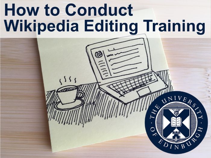 How to conduct Wikipedia Editing training