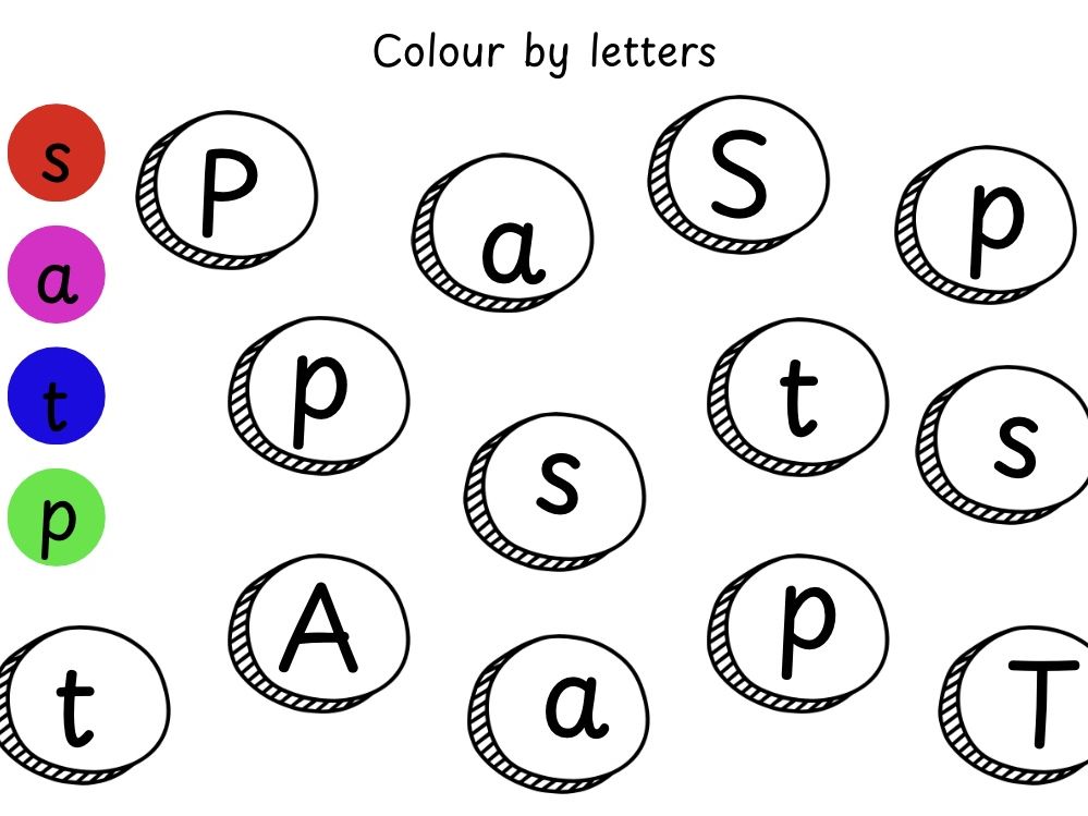 Colour by letters