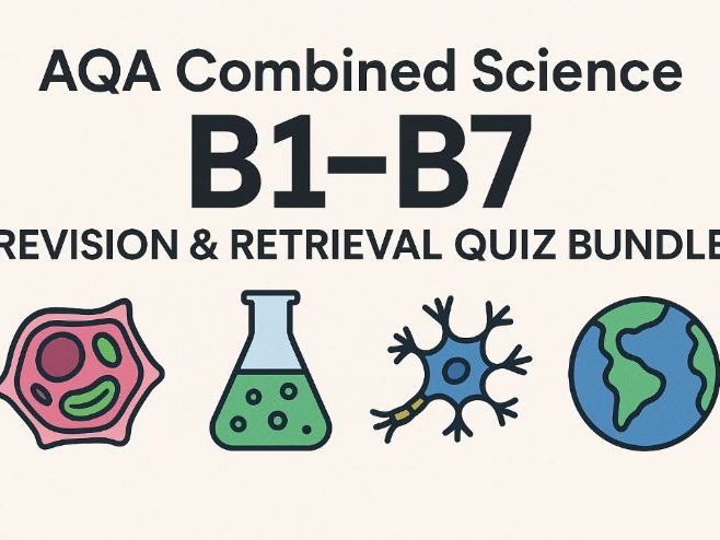 AQA Combined Science B1–B7 Quiz Bundle