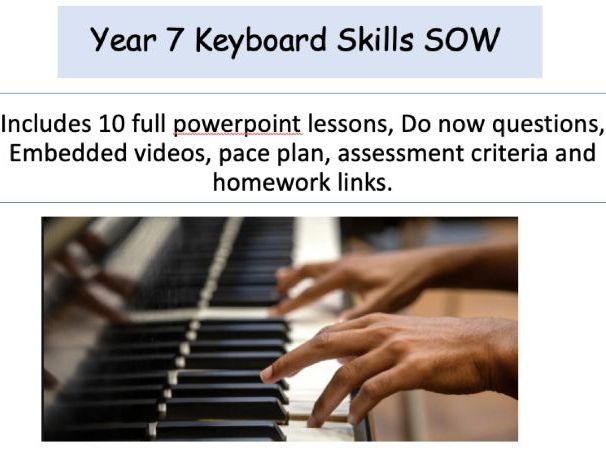 Year 7 Keyboard skills SOW