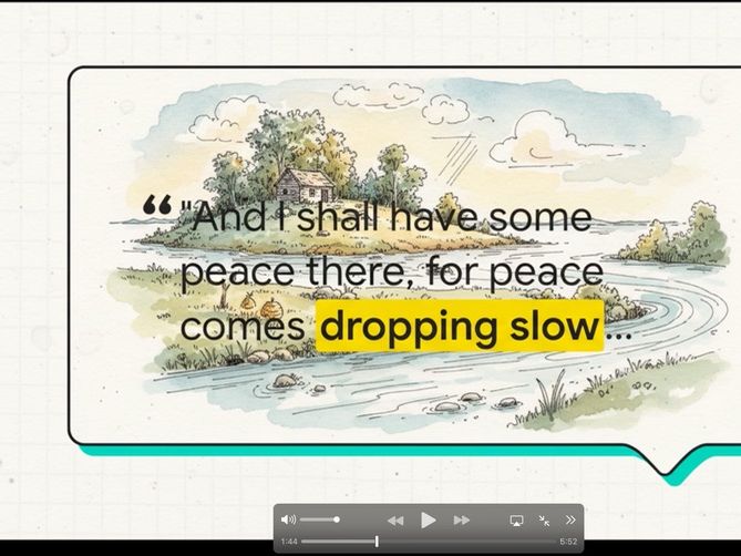 Video analysis Yeats - 3 poems