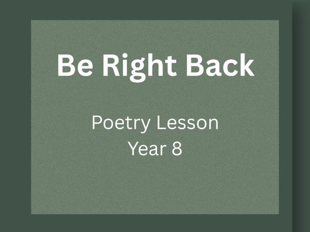 Screensaver Mode — Reading & Writing Lesson | Attention, Daydreaming & Metaphor | Year 8 (KS3)