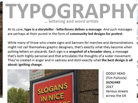 Protest Art Typography