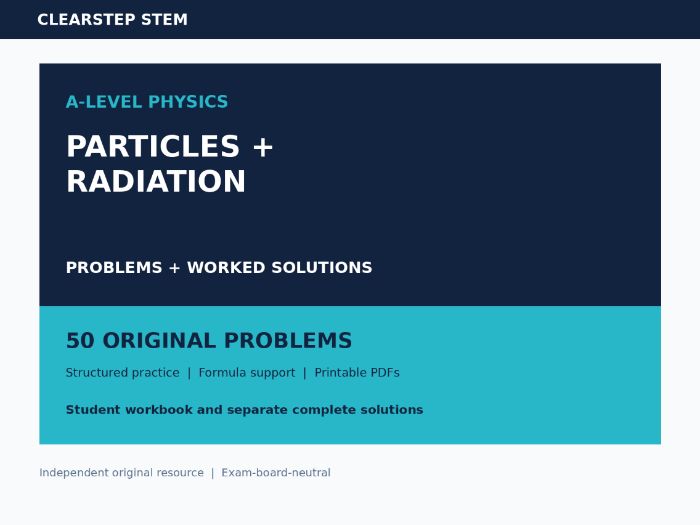 A Level Physics Particles Worked Solutions