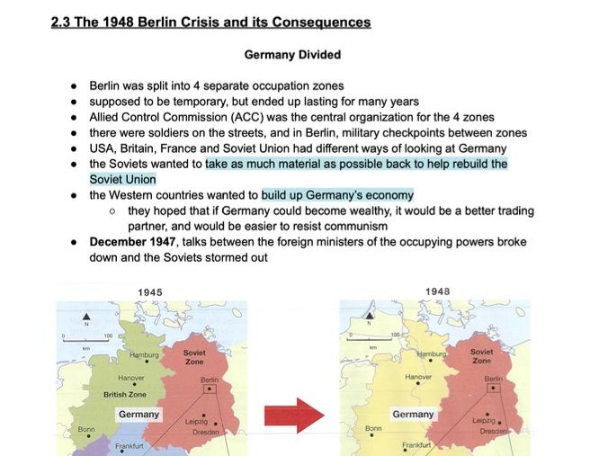 IGCSE Edexcel History - Cold War
