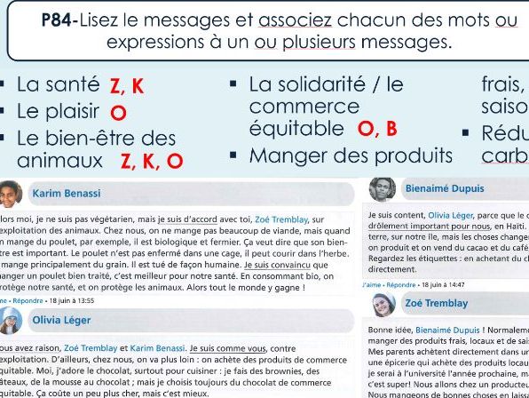 IB French Ab Initio PPT - Identites / experiences - La nourriture - on est ce que l'on mange