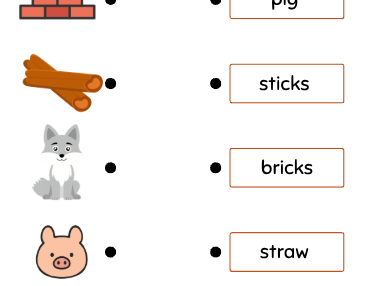 The Three Little Pigs - Matching Task