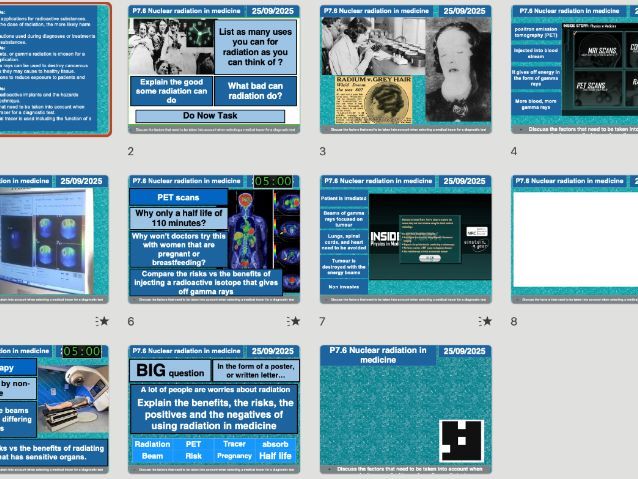 AQA GCSE Physics P7 P7.6 Nuclear radiation in medicine | + Free AI Long-Answer Marking