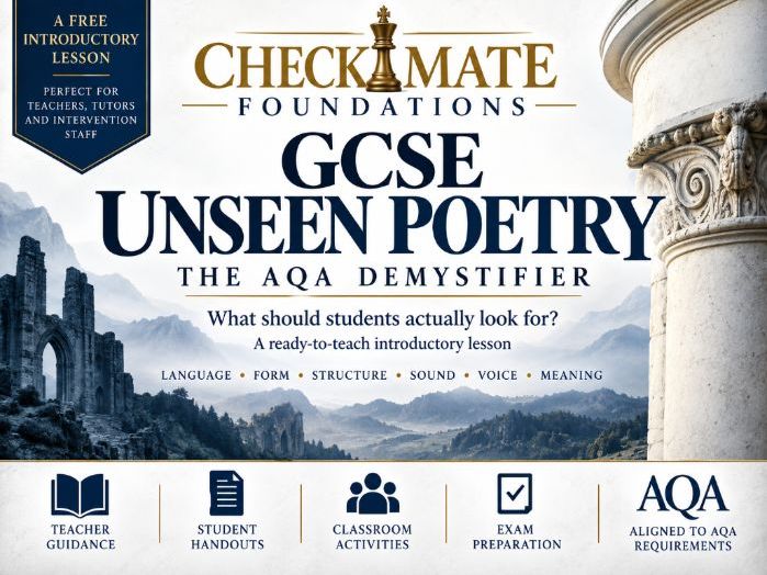 GCSE Unseen Poetry: The AQA Demystifier — Free Introductory Lesson