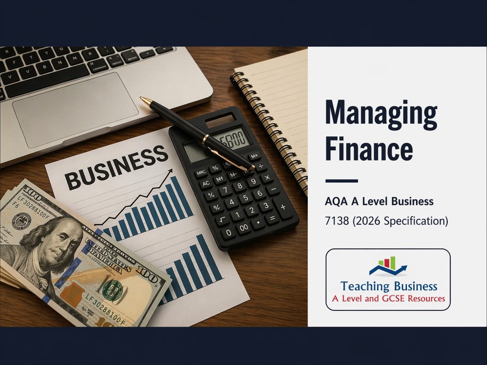 Managing Finance | AQA A Level Business 7138 PowerPoint