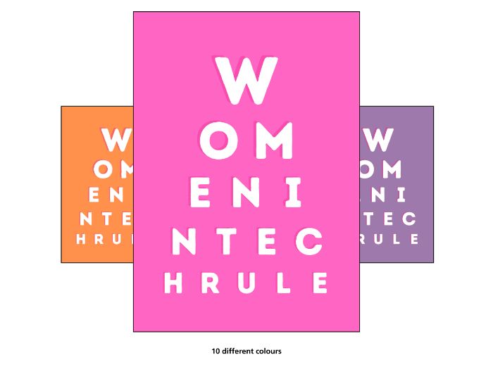 Computer Science Eye Chart Poster – Classroom Display