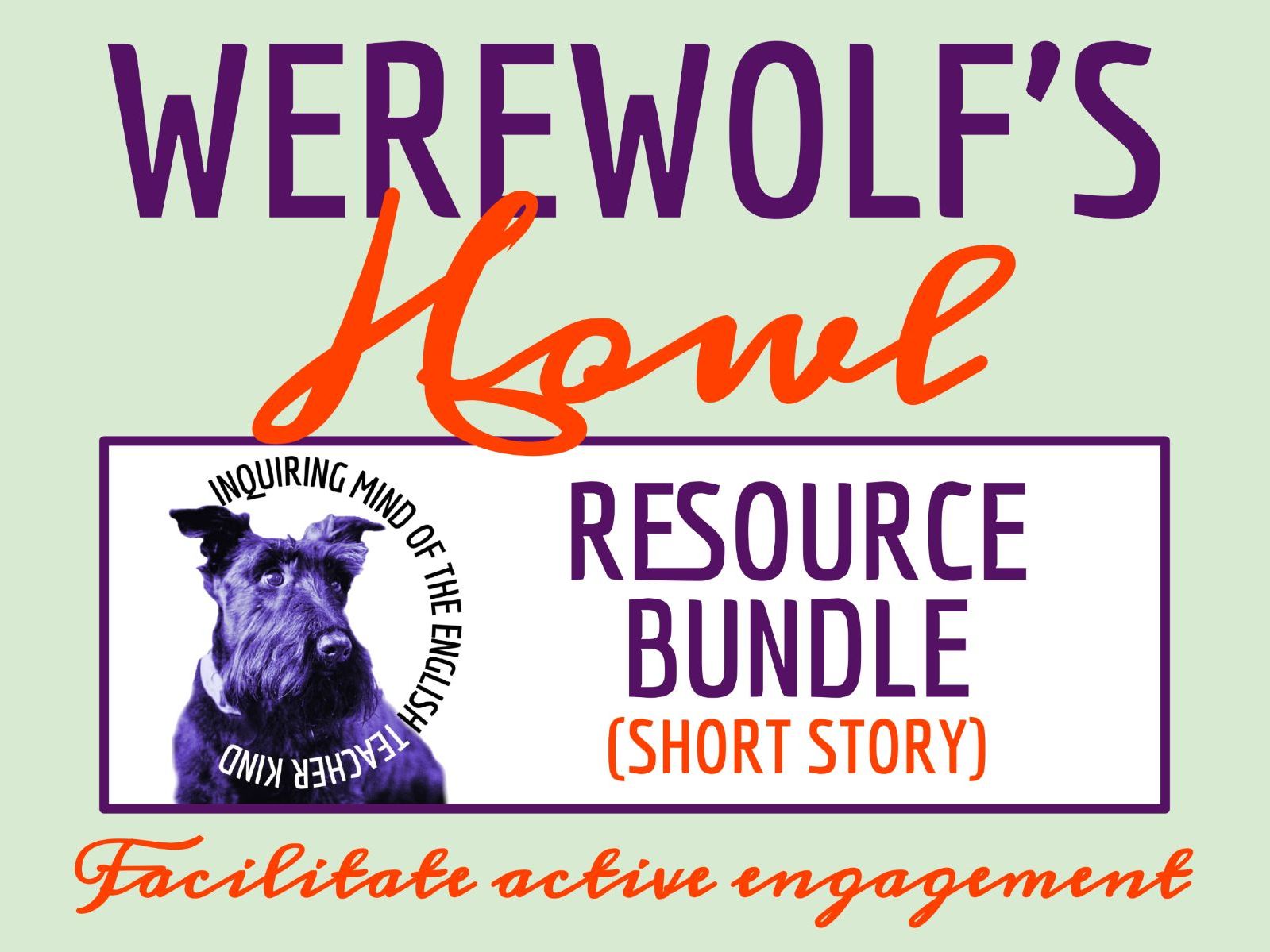 "The Werewolf's Howl" by Brooke Byrne Quiz, Close Reading Analysis Worksheet & Vocabulary Activities | Halloween Horror Short Story