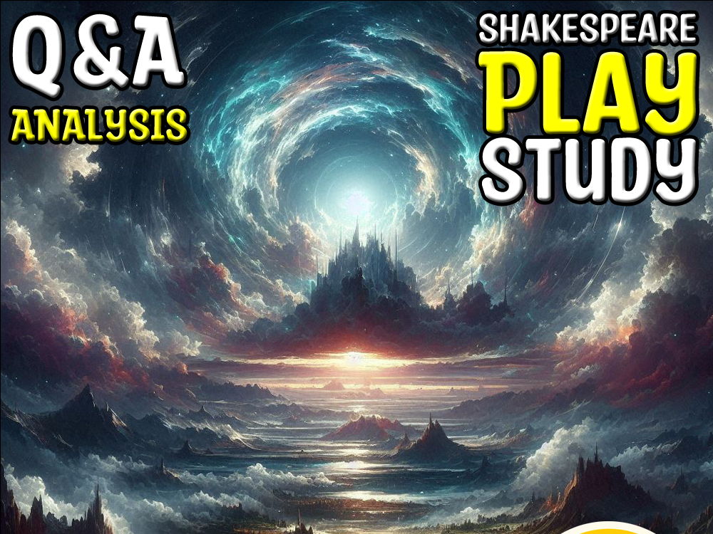 Shakespeare 6 Tragedies : Q&A Analysis Shakespeare Sub Plan