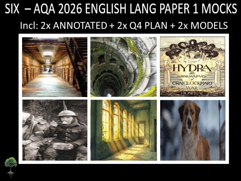 SIX - AQA PAPER 1 | 2026 FULL MOCKS | ANNOTATED | Q4 PLAN | MODELS