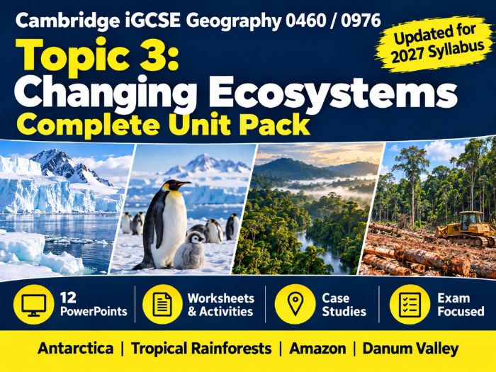 Topic 3: Changing Ecosystem Complete Unit Pack (UPDATED FOR 2027) | CIE iGCSE Geography
