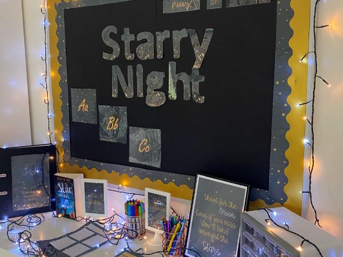Classroom Display Set Starry Night Teaching Resources