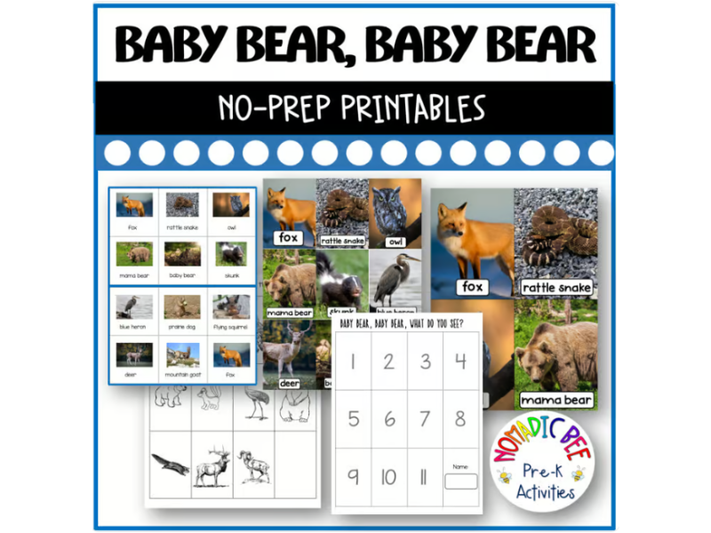 Baby Bear, Baby Bear Activities